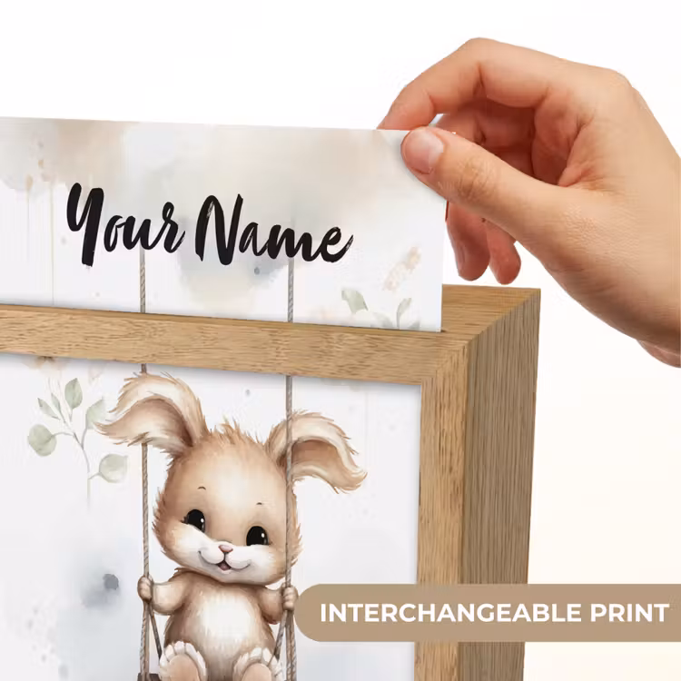 Konijn - Baby dier - Kinderen Light Box met kabel (Kinderlampje) klein -USP_websiteprintEN