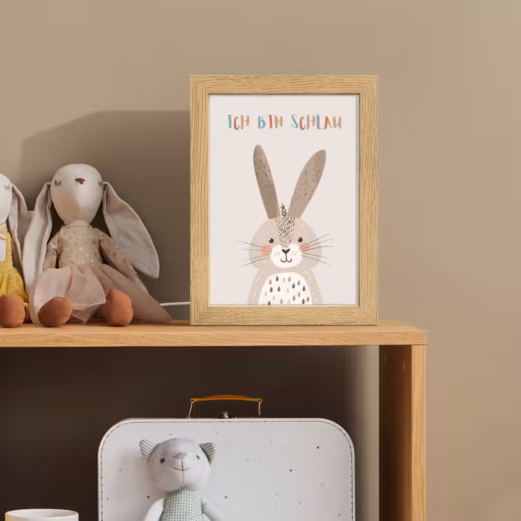 Konijn - Beige - Dier - Slim - Quote Light Box met kabel klein -sfeer2_kind