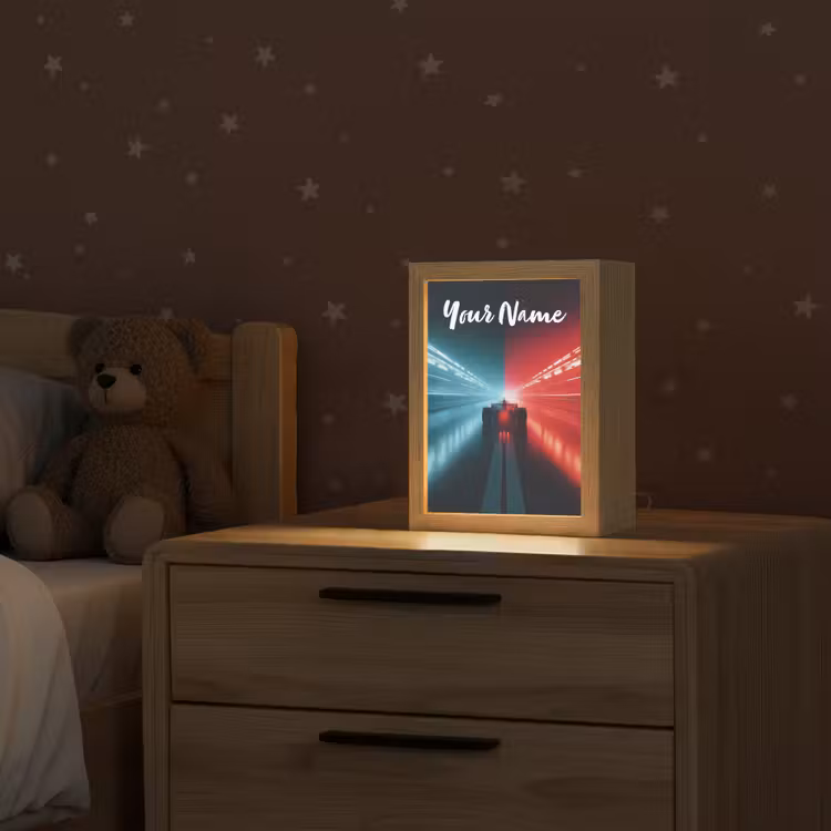 Raceauto - Verlichting - Neon - Rood Light Box met kabel (Kinderlampje) klein -sfeer1_kind