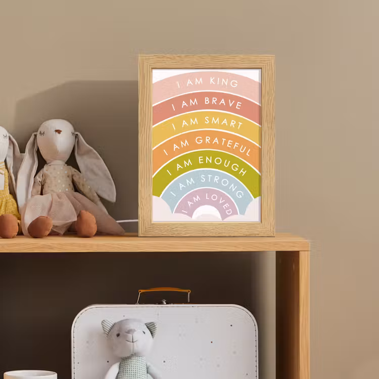 Regenboog - Kleuren - Quotes Light Box met kabel klein -sfeer2_kind