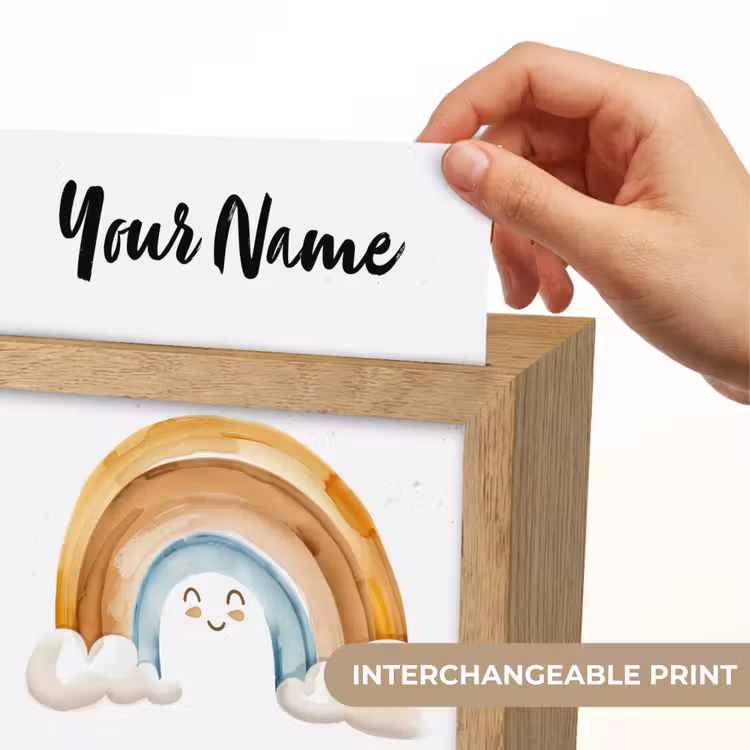 Regenboog - Pastel kleuren Light Box met kabel (Kinderlampje) klein -USP_websiteprintEN