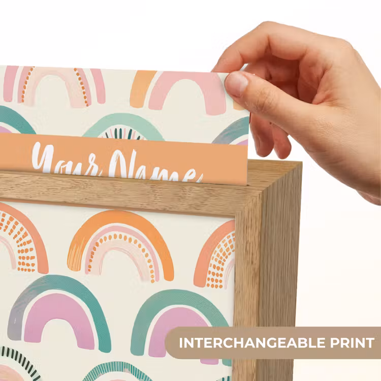 Regenboog - Pastel - Patroon Light Box met kabel (Kinderlampje) klein -USP_websiteprintEN