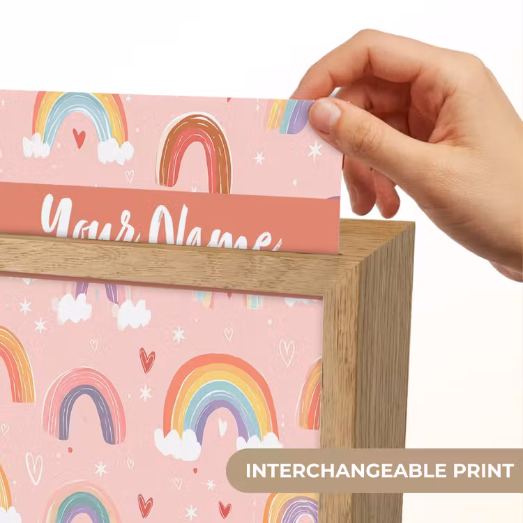 Regenboog - Patroon - Pastel Light Box met kabel (Kinderlampje) klein -USP_websiteprintEN