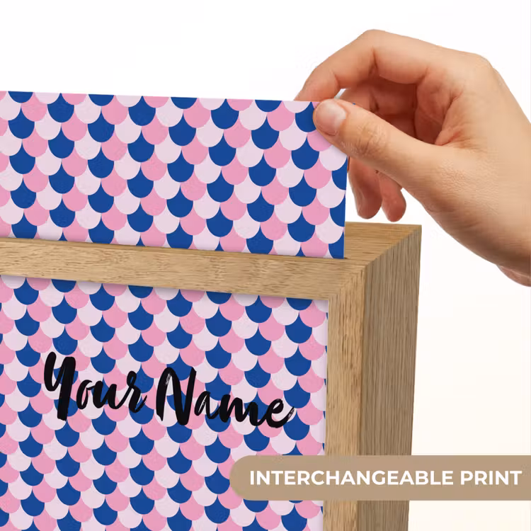 Schubben - Patroon - Blauw - Roze Light Box met kabel (Kinderlampje) klein -USP_websiteprintEN