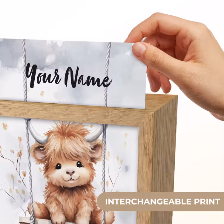 Schotse hooglander - Dier - Kinderen Light Box met kabel (Kinderlampje) klein -USP_websiteprintEN