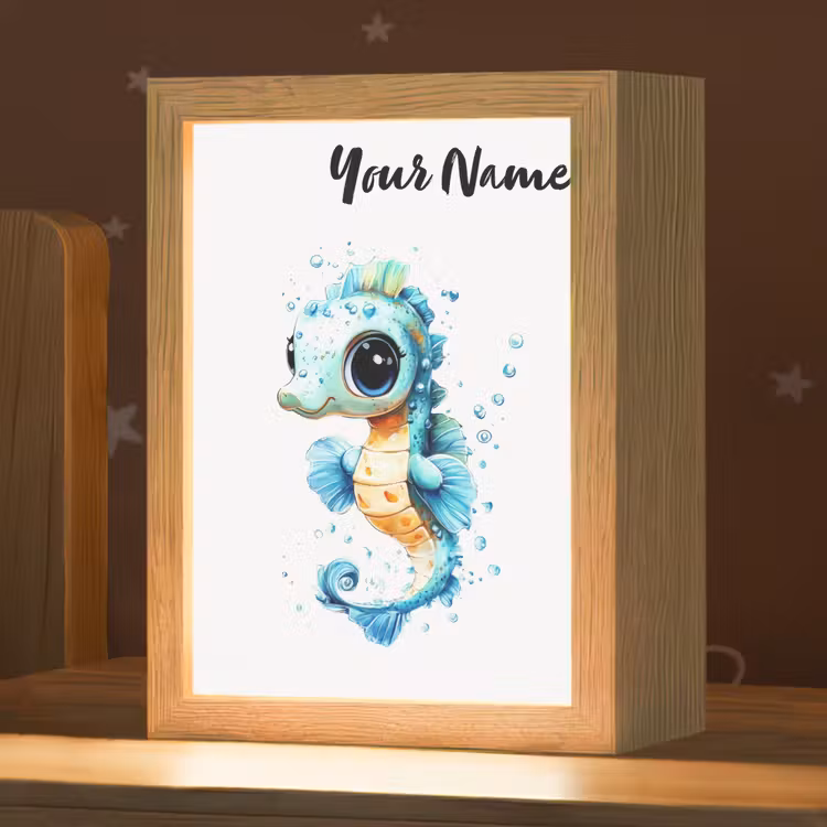 Zeepaardje - Spetters - Blauw Light Box met kabel (Kinderlampje) klein -zzz_3d_website