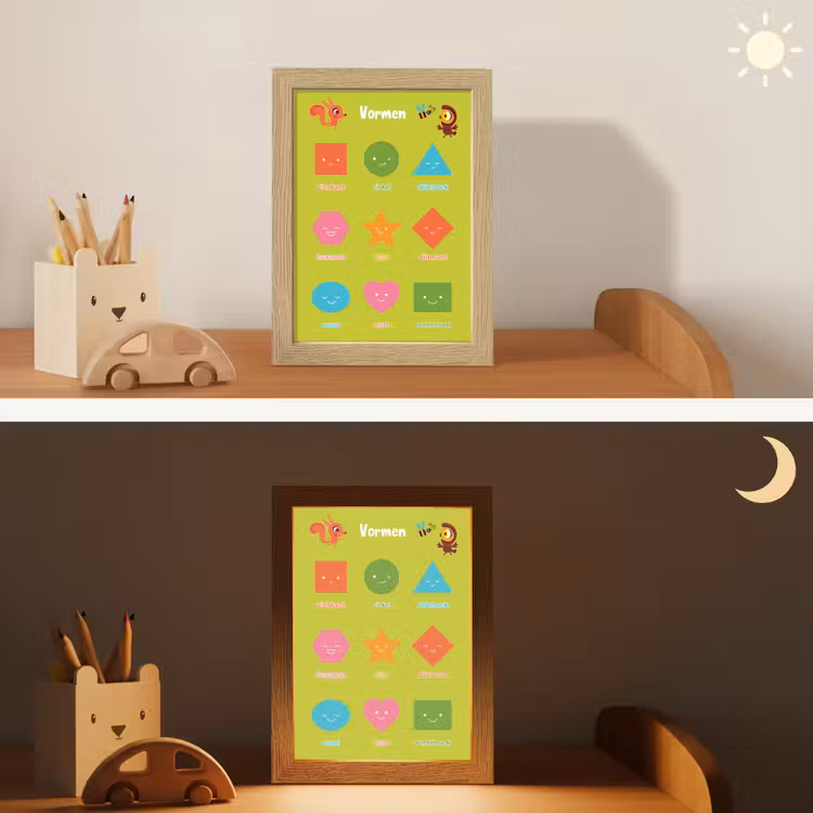 Vormen - Educatief - Leren voor kinderen - Groen Light Box met kabel klein -sfeer3_kind