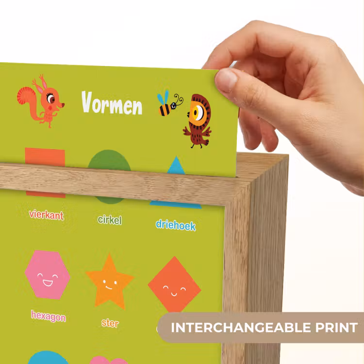 Vormen - Educatief - Leren voor kinderen - Groen Light Box met kabel (Kinderlampje) klein -USP_websiteprintEN