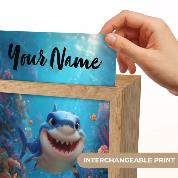 Haai - Onderwaterwereld - Oceaan Light Box met kabel (Kinderlampje) klein -USP_websiteprintEN