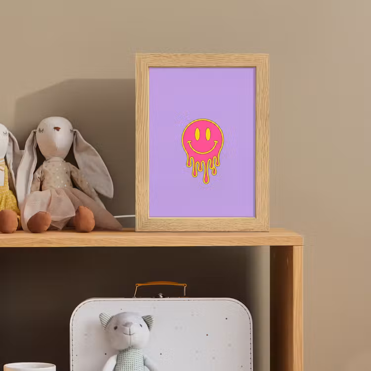 Smiley - Drip - Neon Light Box met kabel (Kinderlampje) klein -sfeer2_kind