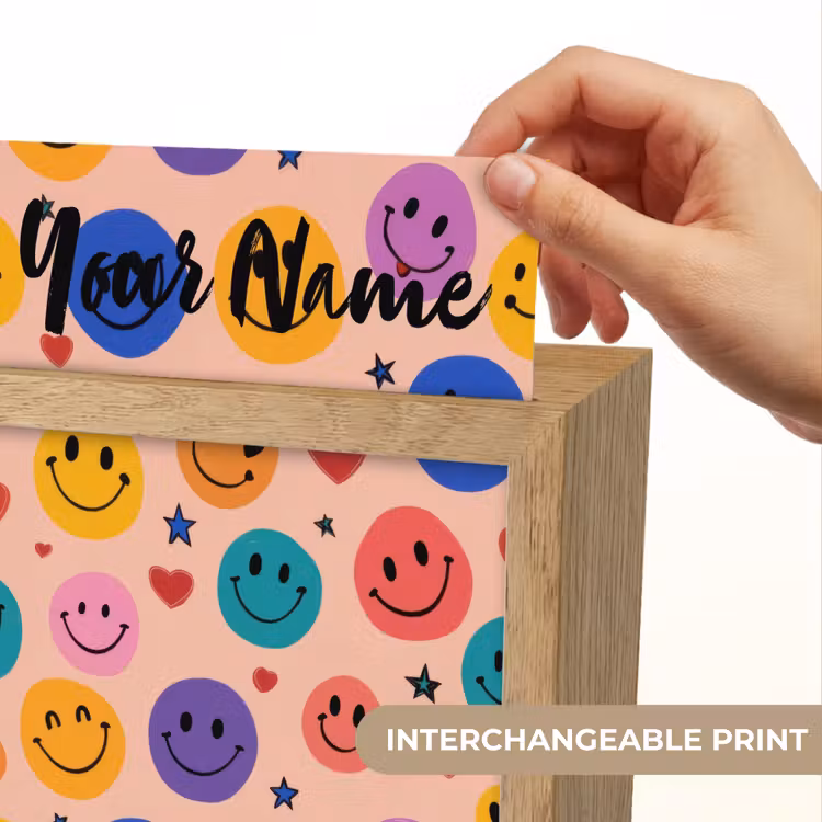 Smileys - Kleurrijk - Hartjes Light Box met kabel (Kinderlampje) klein -USP_websiteprintEN
