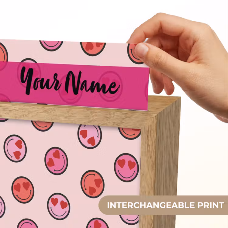 Smileys - Hartjes - Roze Light Box met kabel (Kinderlampje) klein -USP_websiteprintEN