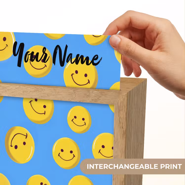 Smileys - Geel - Blauw Light Box met kabel (Kinderlampje) klein -USP_websiteprintEN
