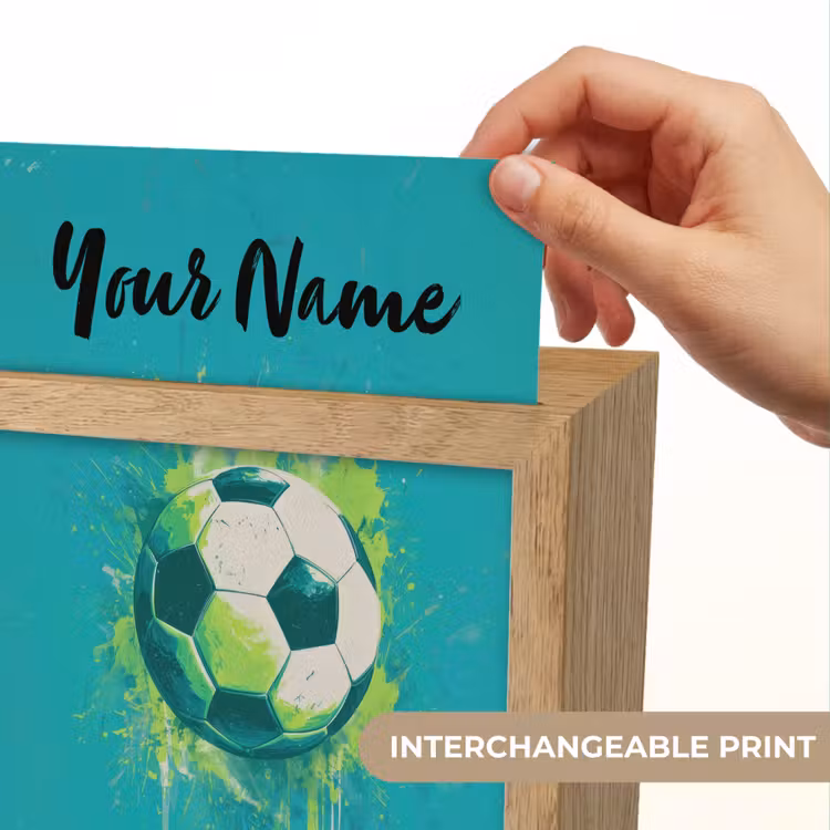 Voetbal - Abstract - Verfspatten - Groen Light Box met kabel (Kinderlampje) klein -USP_websiteprintEN