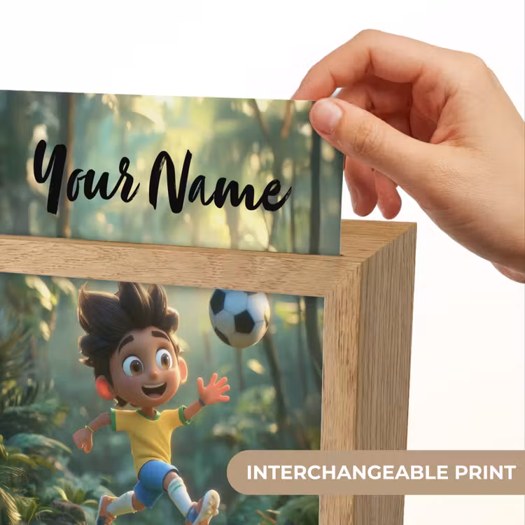 Voetbal - Jongen - Bos Light Box met kabel (Kinderlampje) klein -USP_websiteprintEN