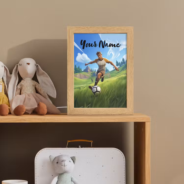 Voetbal - Jongen - Goal - Voetbaltenue Light Box met kabel (Kinderlampje) klein -sfeer2_kind