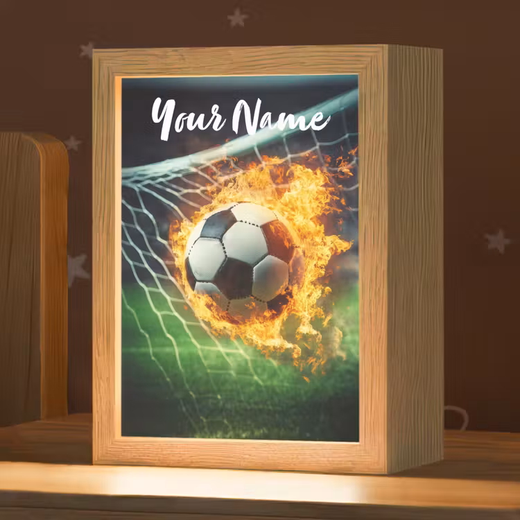 Voetbal - Goal - Doelnet - Vuur Light Box met kabel (Kinderlampje) klein -zzz_3d_website