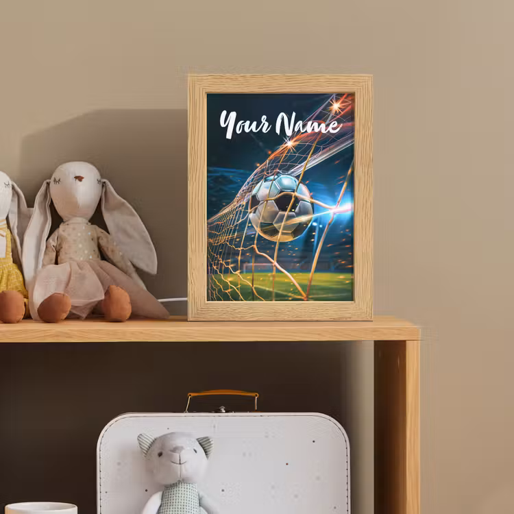 Voetbal - Goal - Sport - Jongens Light Box met kabel (Kinderlampje) klein -sfeer2_kind