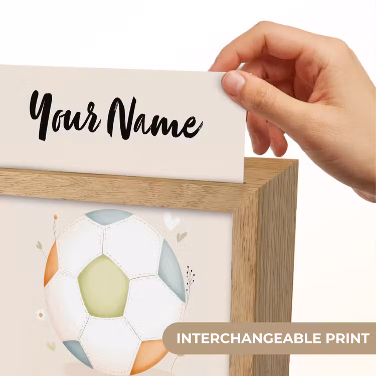 Voetbal - Rond - Pastel Light Box met kabel (Kinderlampje) klein -USP_websiteprintEN