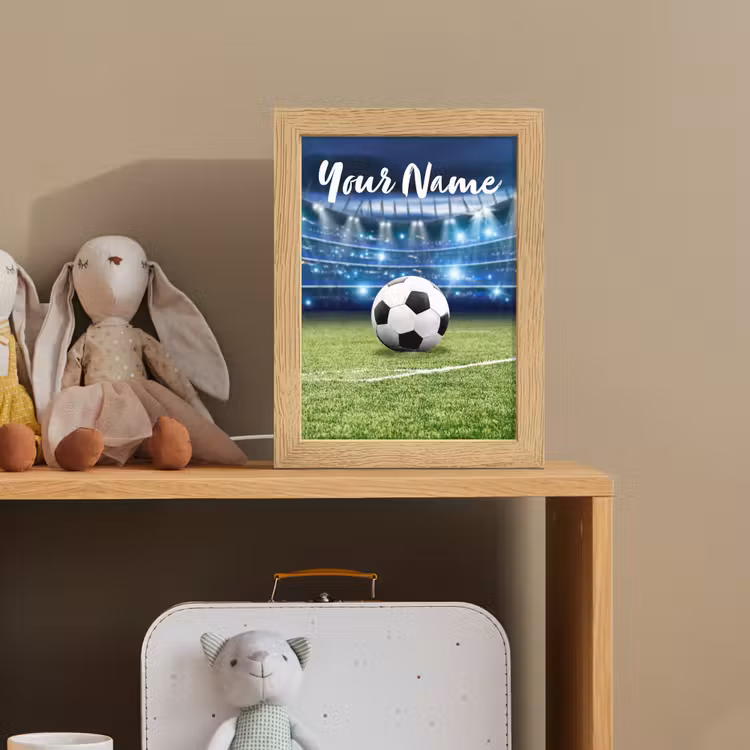 Voetbal - Stadion - Bal - Jongens Light Box met kabel (Kinderlampje) klein -sfeer2_kind