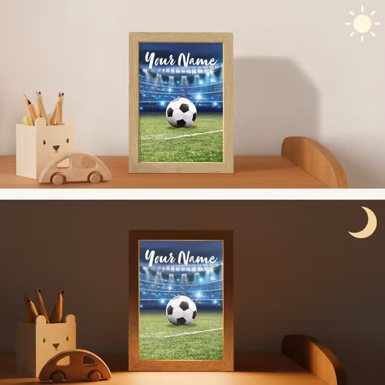 Voetbal - Stadion - Bal - Jongens Light Box met kabel (Kinderlampje) klein -sfeer3_kind