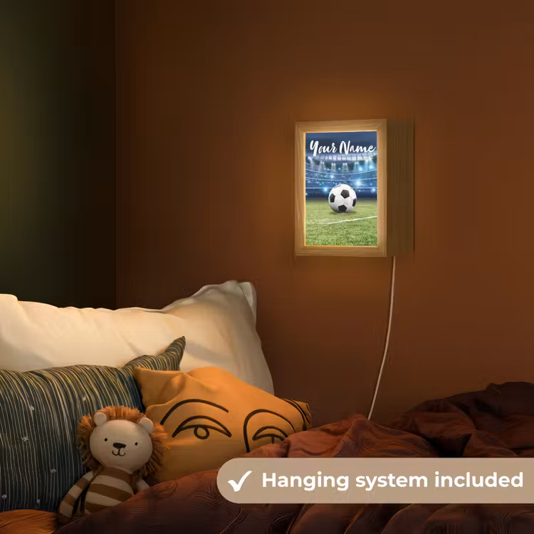 Voetbal - Stadion - Bal - Jongens Light Box met kabel (Kinderlampje) klein -sfeer5_kind_EN