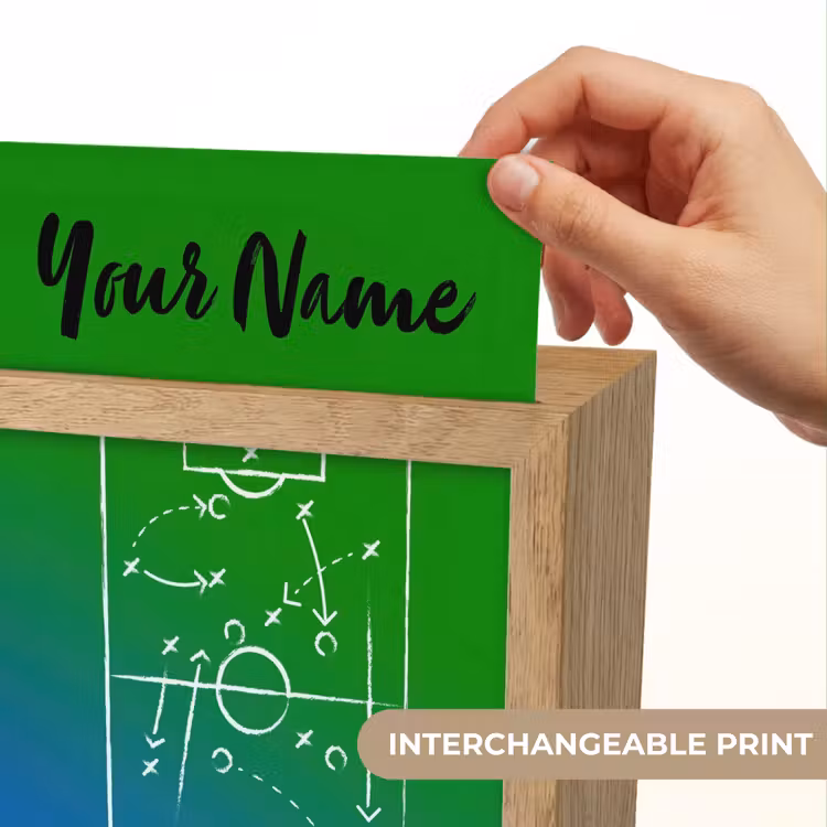 Voetbal - Tactiek - Spel - Groen - Blauw Light Box met kabel (Kinderlampje) klein -USP_websiteprintEN
