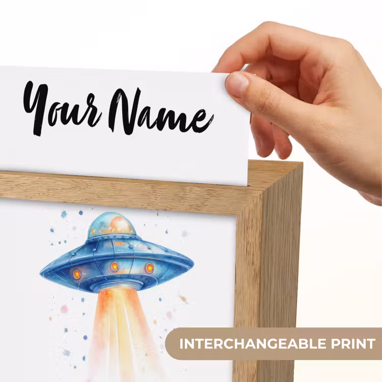 Ruimte - Ufo - Sterren Light Box met kabel (Kinderlampje) klein -USP_websiteprintEN
