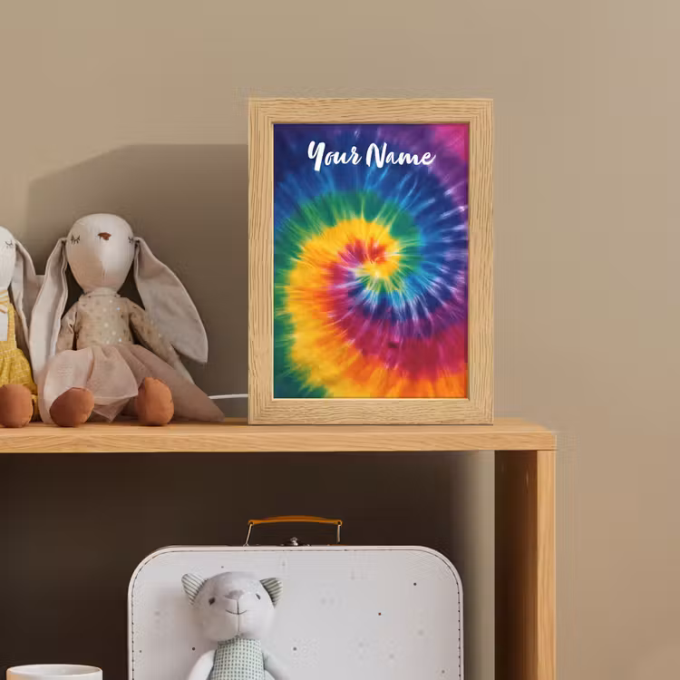 Spiraal - Regenboog - Kleurrijk Light Box met kabel (Kinderlampje) klein -sfeer2_kind