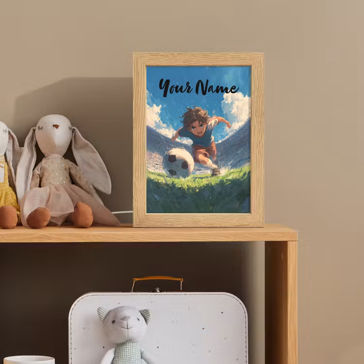 Stadion - Voetbal - Jongen Light Box met kabel (Kinderlampje) klein -sfeer2_kind