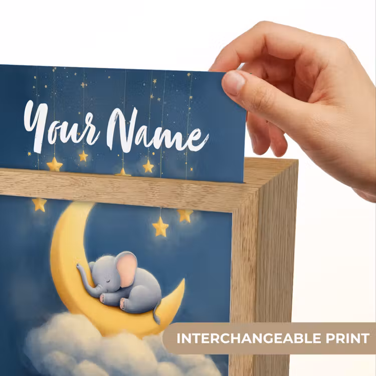 Sterren - Olifant - Maan - Wolken Light Box met kabel (Kinderlampje) klein -USP_websiteprintEN