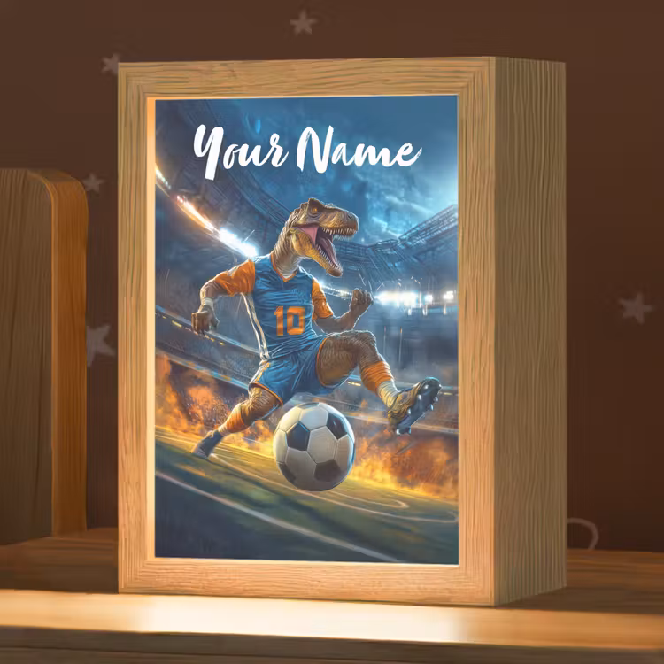 T-Rex - Voetbal - Stadion Light Box met kabel (Kinderlampje) klein -zzz_3d_website