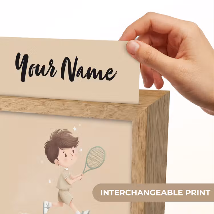 Tennis - Jongen - Sterretjes - Sportkleding Light Box met kabel (Kinderlampje) klein -USP_websiteprintEN