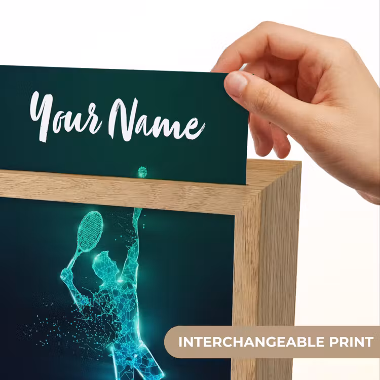 Tennis - Futuristisch - Sport - Neon Light Box met kabel (Kinderlampje) klein -USP_websiteprintEN