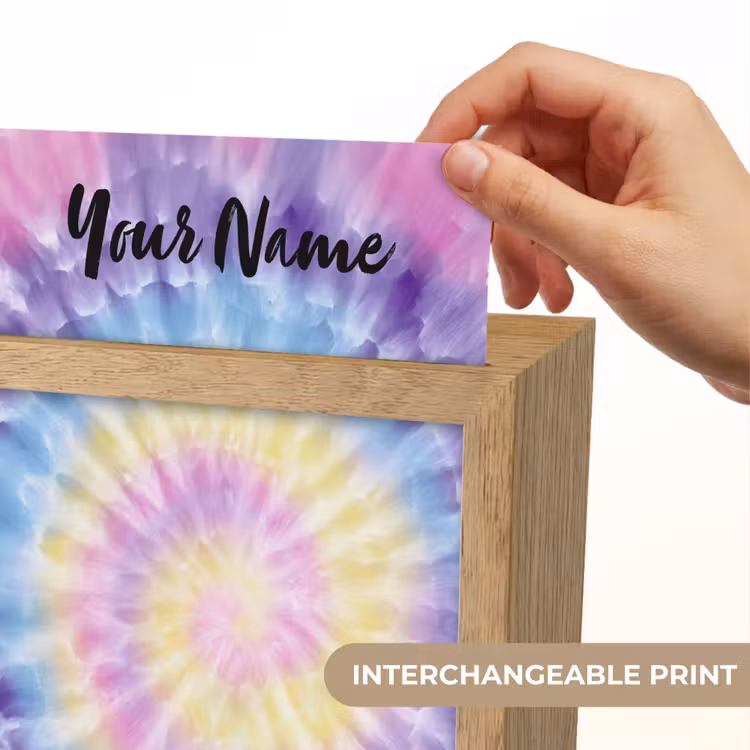 Tie Dye - Klassiek - Pasteltinten Light Box met kabel (Kinderlampje) klein -USP_websiteprintEN