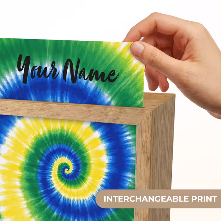 Tie Dye - Groen - Klassiek Light Box met kabel (Kinderlampje) klein -USP_websiteprintEN