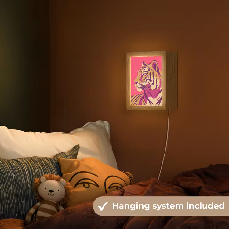 Tijger - Modern - Neon Light Box met kabel (Kinderlampje) klein -sfeer5_kind_EN