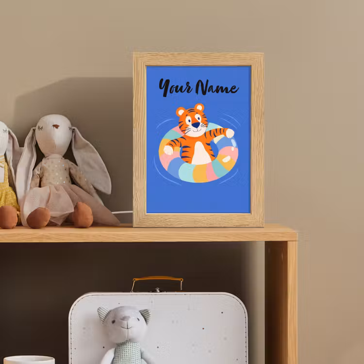 Tijger - Zwemband - Water Light Box met kabel (Kinderlampje) klein -sfeer2_kind