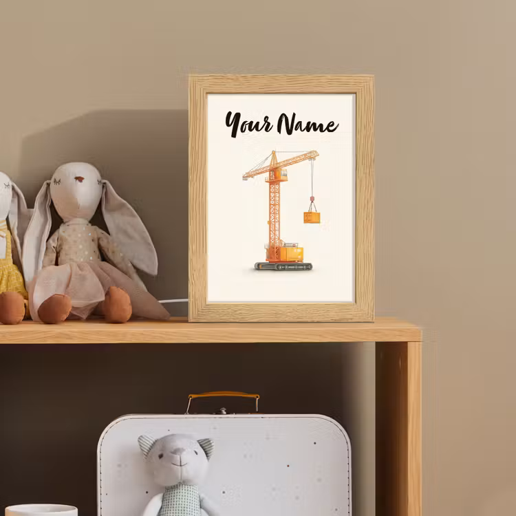 Torenkraan - Getekend - Oranje Light Box met kabel (Kinderlampje) klein -sfeer2_kind