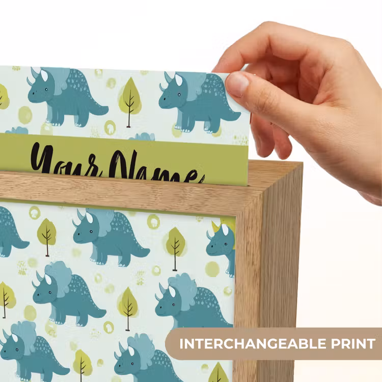 Triceratop - Dino - Stippen - Boompjes Light Box met kabel (Kinderlampje) klein -USP_websiteprintEN