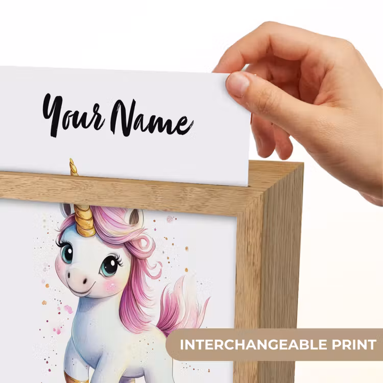 Eenhoorn - Roze - Magie Light Box met kabel (Kinderlampje) klein -USP_websiteprintEN