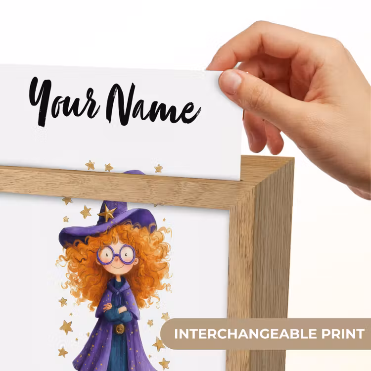 Toverheks - Sterren - Paars Light Box met kabel (Kinderlampje) klein -USP_websiteprintEN