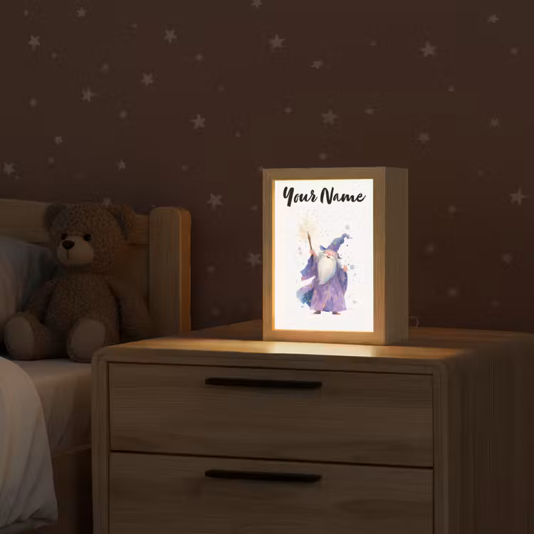 Tovenaar - Magie - Paars Light Box met kabel (Kinderlampje) klein -sfeer1_kind