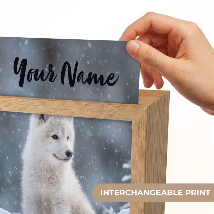 Wolf - Pup - Sneeuw Light Box met kabel (Kinderlampje) klein -USP_websiteprintEN