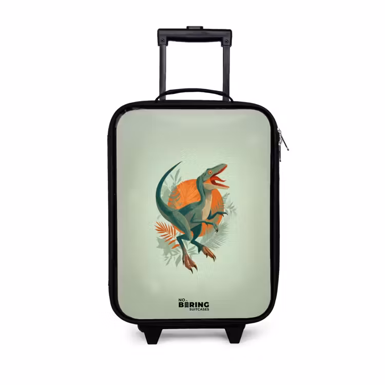 Dier - Dino - Natuur Kinderkoffer - Zwart klein -3d