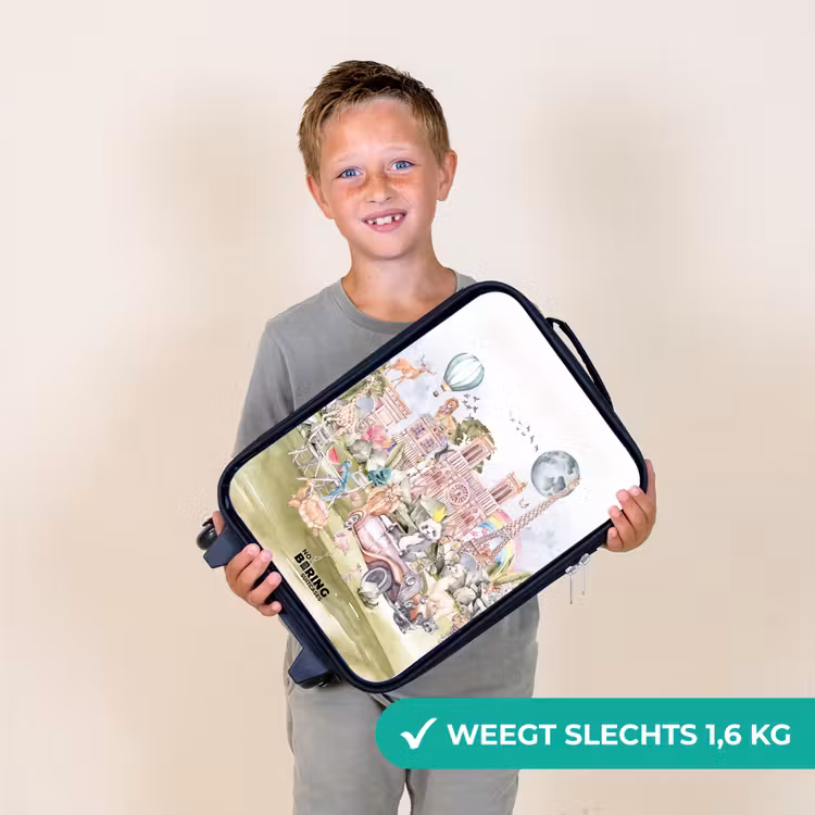 Dierlijke fantasiestad Kinderkoffer - Zwart klein -sfeer4_NL