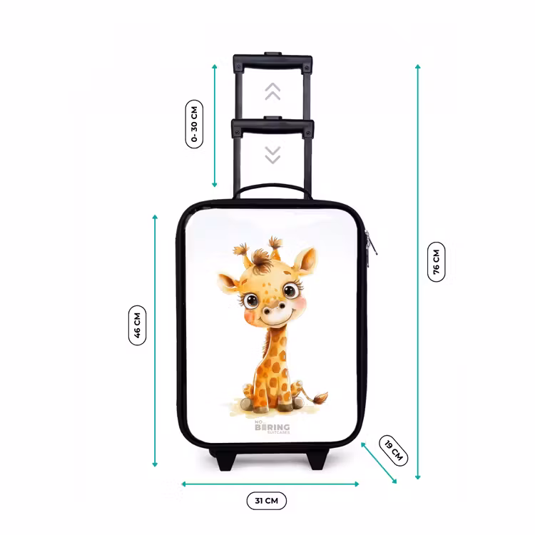 Baby giraffe Kinderkoffer - Zwart klein -productfoto_formaten