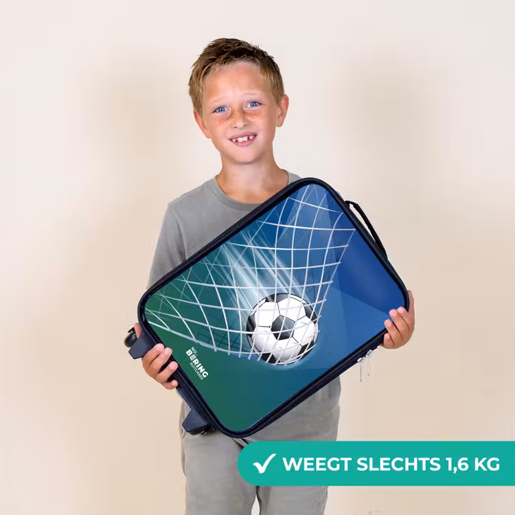 Bal in het goal Kinderkoffer - Zwart klein -sfeer4_NL