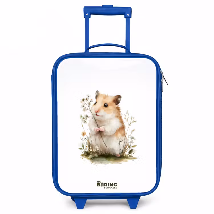 Dier - Natuur - Hamster Kinderkoffer - Blauw klein -3d