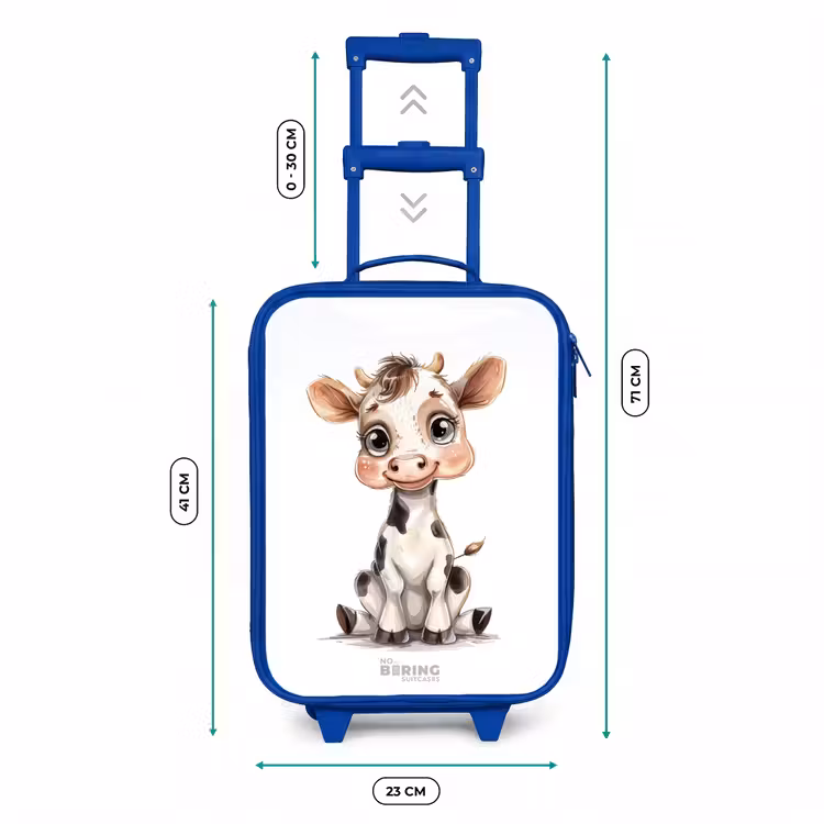 Baby koe Kinderkoffer - Blauw klein -productfoto_formaten
